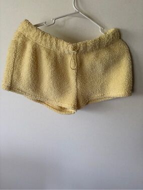 No Boundaries Plush Sherpa Shorts in Cream